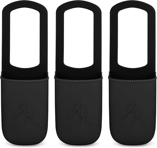 Ryan & Rose Cutie Holder Universal Stroller Cup Holder (Black (3 Pack))-BubblyBeeBaby