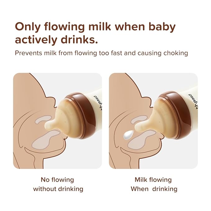 Thyseed PPSU Natural Anti-Colic Baby Bottles | Newborn Breast Like Nursing Bottle for Breastfed Babies with Nipple(2-3 Months),5oz,1pack-BubblyBeeBaby