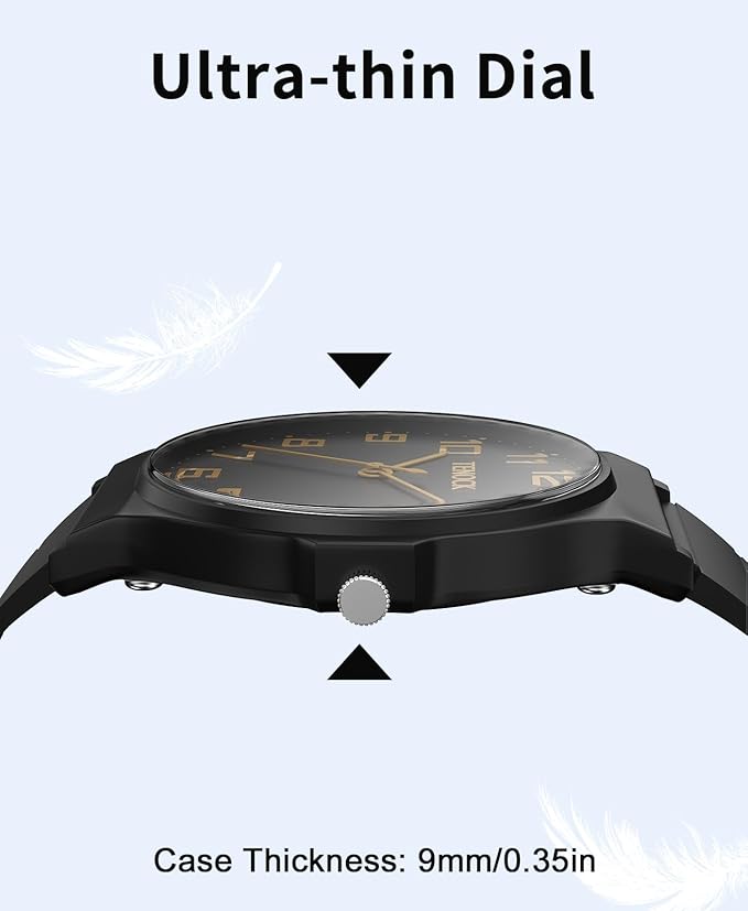 Kids Analog Watch Boys Girls, 30M Waterproof, Sports Watch for Boys, Easy to Read Children's Thin Dial Wrist Watches with Soft Band, for Ages 5-15 Kids Great Birthday Gifts Christmas Day-BubblyBeeBaby