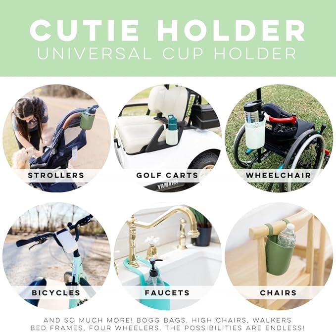 Ryan & Rose Cutie Holder Universal Stroller Cup Holder (Glow)-BubblyBeeBaby