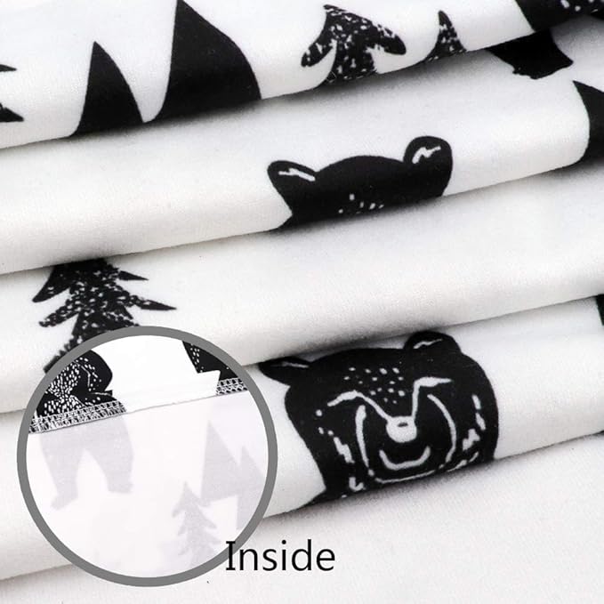 Stretchy Baby Car Seat Cover for Baby Boys and Girls,Multiuse - Nursing Breastfeeding Covers,Shopping Cart/High Chair/Stroller Covers,Infinity Scarf,Car Seat Canopies(Ink Bear)-BubblyBeeBaby