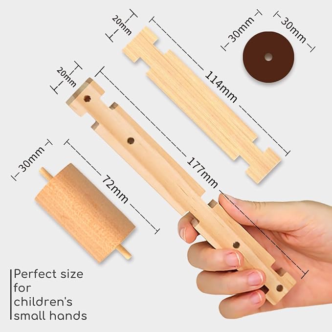 Jovi-mindly＆Notchies Wooden Blocks Train Set 101 PCS Create 40+ Shapes,Toys Educational Wooden Building Blocks Puzzles for Kids Ages 5-8 Boys and Girls,Truck/Excavator,FSC Certified,Graduate Gifts-BubblyBeeBaby