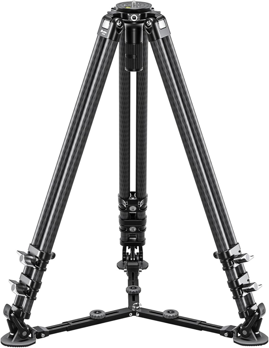 Leofoto LVC-253C+BV-20 Video Tripod, Twin Leg, Integrated Bowl, Leveling Base with Handle, 3 Leg Sections, Fluid Head Set, Lever Release Clamp