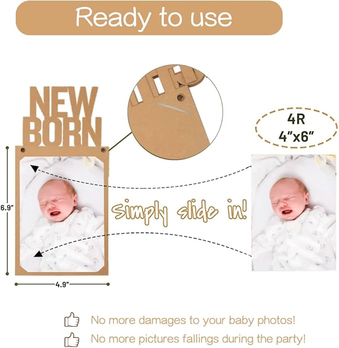 1st Birthday Photo Banner Decorations Monthly Milestone Photograph Bunting Garland with First Birthday Cake Topper High Chair Banner 1st Birth Decorations-BubblyBeeBaby