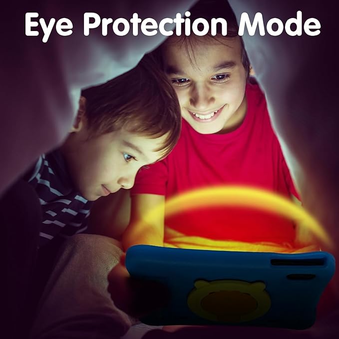 10.1 Inch Kids Tablet with Stylus & Case | Octa-Core 8GB RAM 64GB ROM | 7000mAh Android Tablet for Ages 3-12 | Parental Control, Pre-Installed Apps & GMS Certified-BubblyBeeBaby