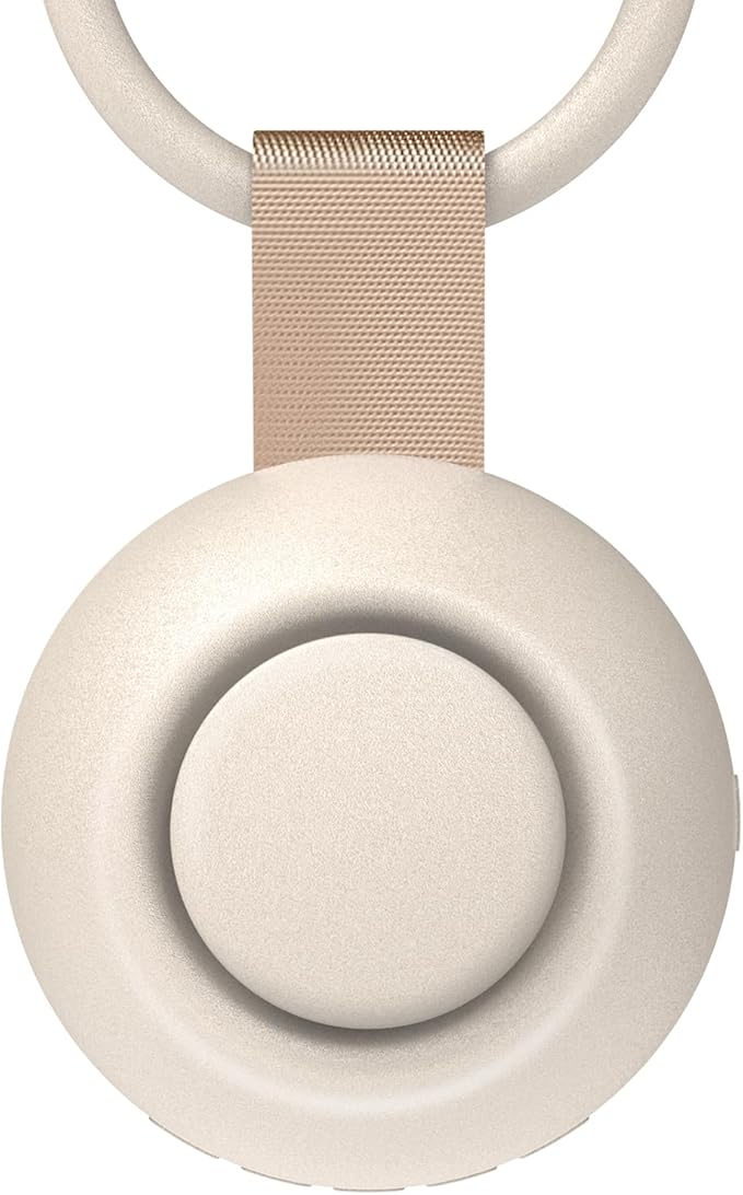 2025 Mom's Choice Awards, Portable Sound Machine for Baby Adult, AI Cry Detection, 18 Soothing Sound, Bluetooth Rechargeable White Noise Machine for Home Office Travel, Nursery Light, Gray-BubblyBeeBaby