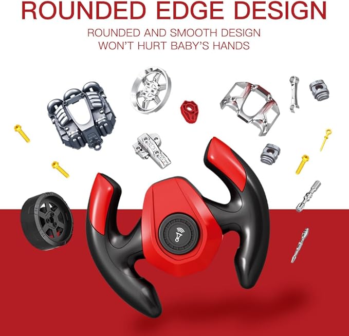 Interactive Truck Engine Toy with Removable Parts - Lights, Sounds, and Fun for Young Mechanics -Unleash their Creativity and Motor Skills with this Truck Engine Toy- Ideal Gift for 3-5-Year-Old Boys-BubblyBeeBaby