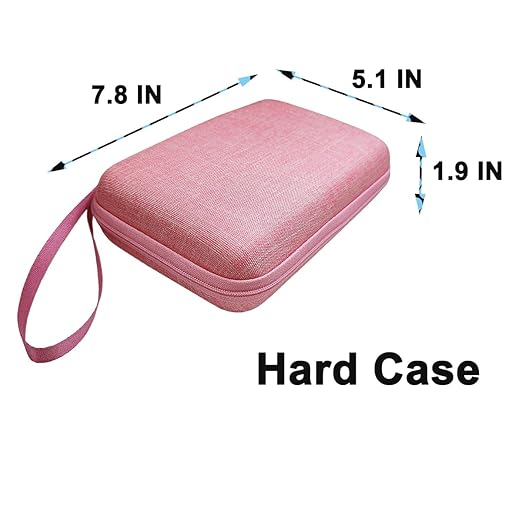 JCHPINE Hard Carrying Case for GiiKER Super Slide Brain Games, Protective Storage Holder for GiiKER Brain Teaser Puzzles Interactive Handheld Game Console Accessories (Case Only) (Pink)-BubblyBeeBaby