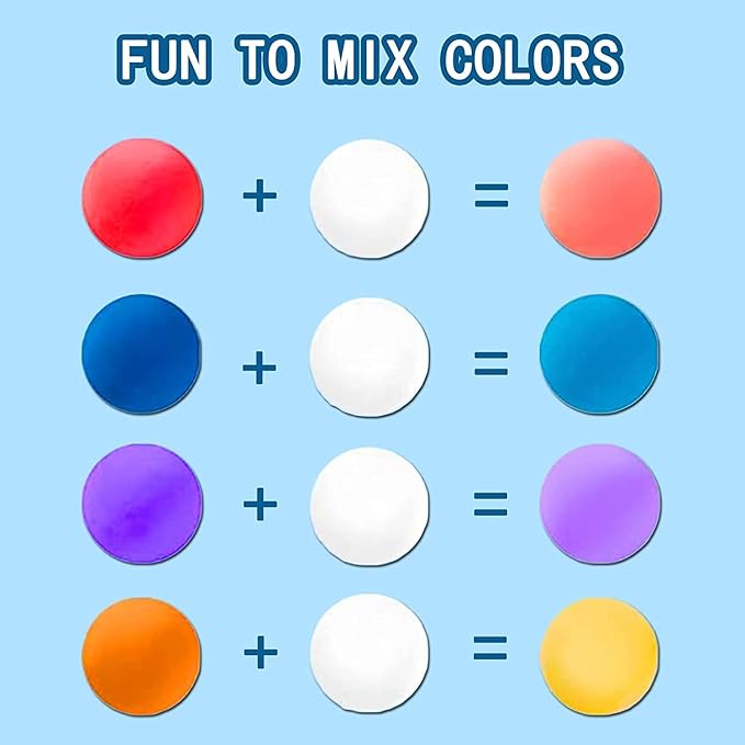 ifergoo White Air Dry Clay, Modeling Clay for School Art & Craft Project. Refill White Clay for Kids Age 3-12, Boys and Girls Gift-BubblyBeeBaby