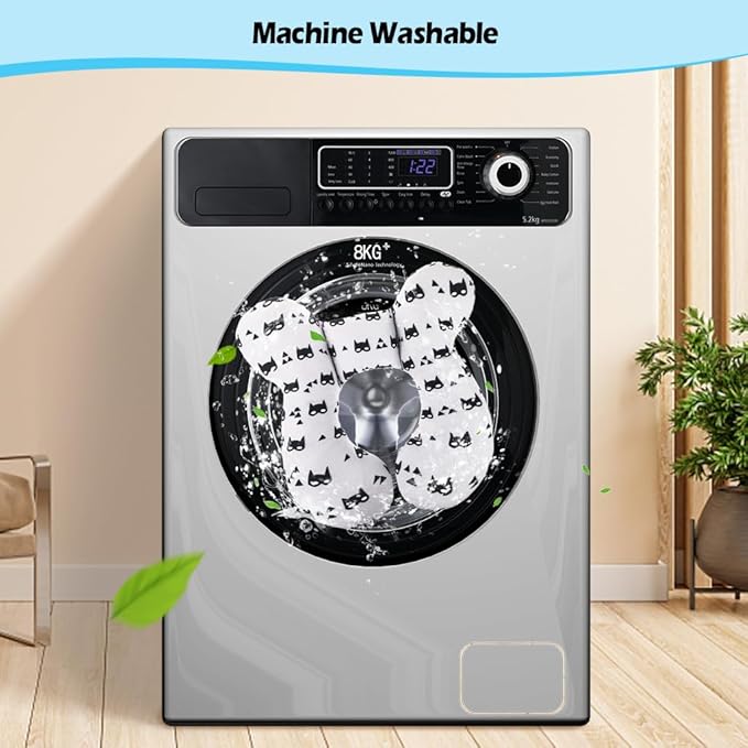 KAKIBLIN Baby Travel Pillow for Head and Neck, Upgraded Baby Support Pillow, Baby Neck Pillows for Car Seat,Pushchair,Travel, Grey-BubblyBeeBaby