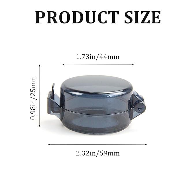 2 Pack Deadbolt Child Safety Lock Cover - Child Proof Deadbolt Cover & Door Knob Protector, Deadbolt Lock Cover for Kids, Prevents Accidental Locking (Fits Standard Locks) (Black)-BubblyBeeBaby