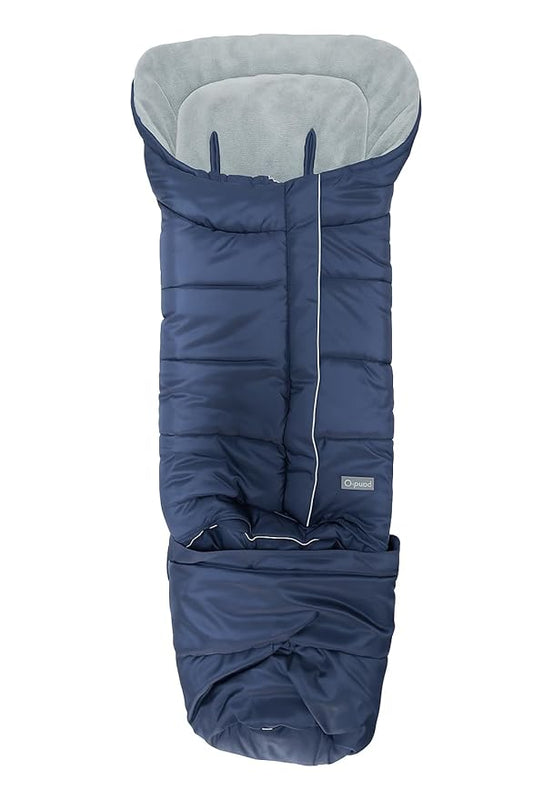 Orzbow Universal Stroller Bunting Bag with Extra Footmuff for Toddler, Kids, Warm Waterproof Stroller Blanket, Winter Cover, Baby Bunting Bag - Protect Babies from Cold Winds, Blue-BubblyBeeBaby