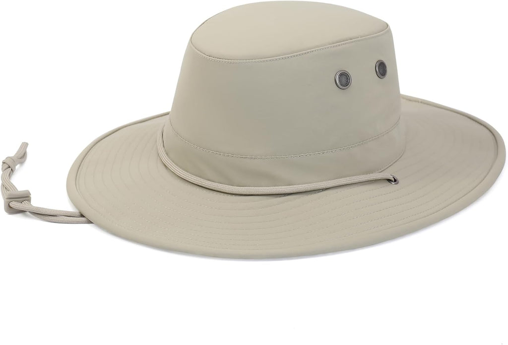 Sanford Safari Hat for Men and Women, Wide Brim Sun Hat, Water-Resistant, Floatable, Packable, UV Protection Fishing Hat