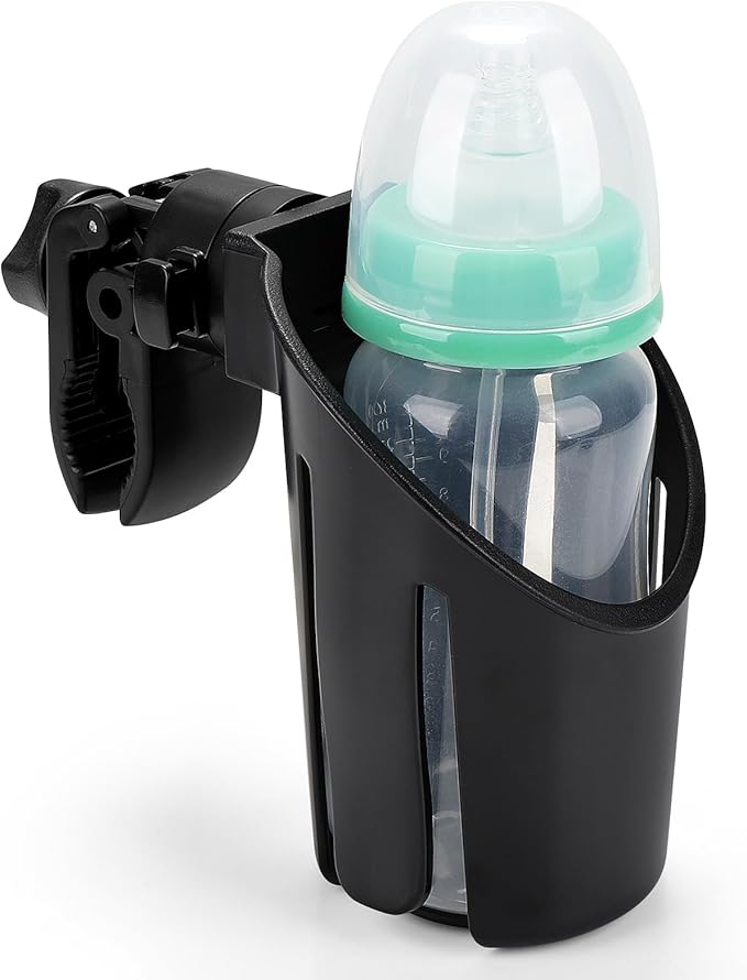 Accmor Universal Cup Holder, Stroller Cup Holder, 360° Rotatable Large Caliber Designed Bottle Holder for Stroller, Bike, Wheelchair, Walker, Scooter-BubblyBeeBaby