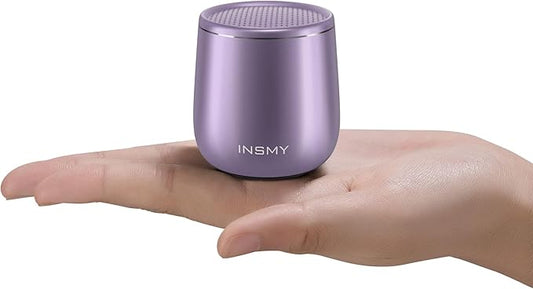 INSMY C17-MAX, Waterproof Small Bluetooth Speaker, Rich Audio, Pairing, Portable, Handheld, Purple-BubblyBeeBaby