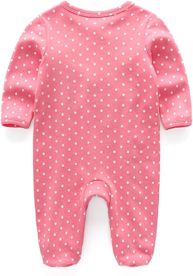 Kiddiezoom Baby and Toddler Boys'Snug Fit Footed One-Piece Romper Jumpsuit Cotton Cotton Footed Outfit-BubblyBeeBaby