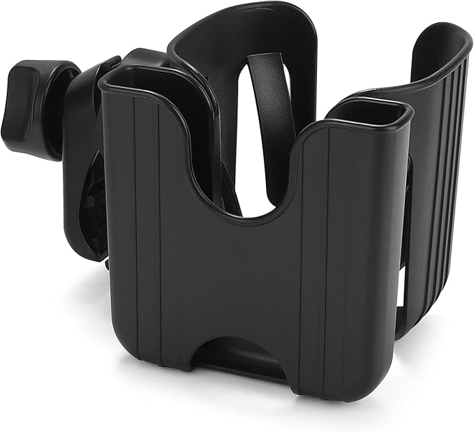 Accmor Stroller Cup Holder with Phone Holder, Bike Cup Holder, Universal Cup Holder for Uppababy Nuna Doona Strollers, 2-in-1 Cup Phone Holder for Stroller, Bike, Wheelchair, Walker, Scooter-BubblyBeeBaby