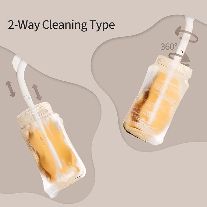 Pigeon Baby Bottle Newborn Feeding Gift Set, Anti-Colic, Wide Neck Bottle with Latch-On Line Nipple (4 PP Feeding Bottles with Nipples+ 4 Nipples + 1 Baby Bottle Brush)-BubblyBeeBaby