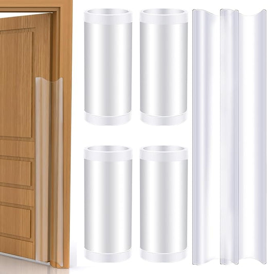 12 Pcs Door Pinch Guard Baby Proofing Jam Shield Door Finger Pinch Guard 47.2 x 7 Inch Hinge Cover Protectors for 90 and 180 Degree Gates Kids Pets Safety-BubblyBeeBaby