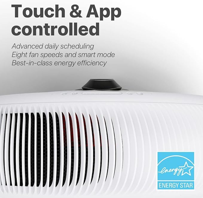 IQAir Atem X - 2-Pack - Smart Air Purifier for Large Room up to 3300 sq. ft., WiFi App Control, HyperHEPA Filters Viruses, Bacteria, Allergies, Asthma, Mold, Pets, Dust, Odor; Made in Germany-BubblyBeeBaby