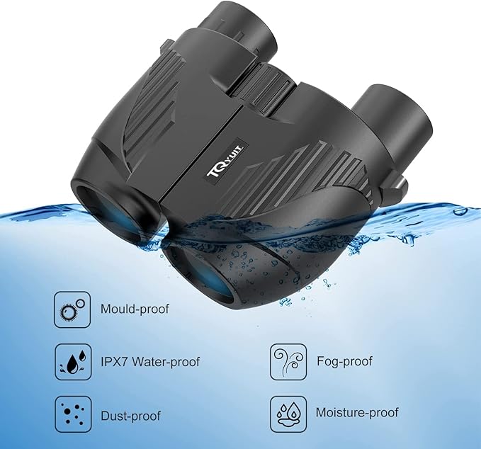 20x25 Binoculars for Adults and Kids, High Power Easy Focus Compact Binoculars with Low Light Vision for Bird Watching and Travel-BubblyBeeBaby