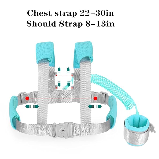 2 in 1 Baby Leash Anti Lost Wrist Link for Toddlers Toddler Harness,Baby Leash,Leash for Toddlers,Wrist Leashes（Green 2.5M)-BubblyBeeBaby