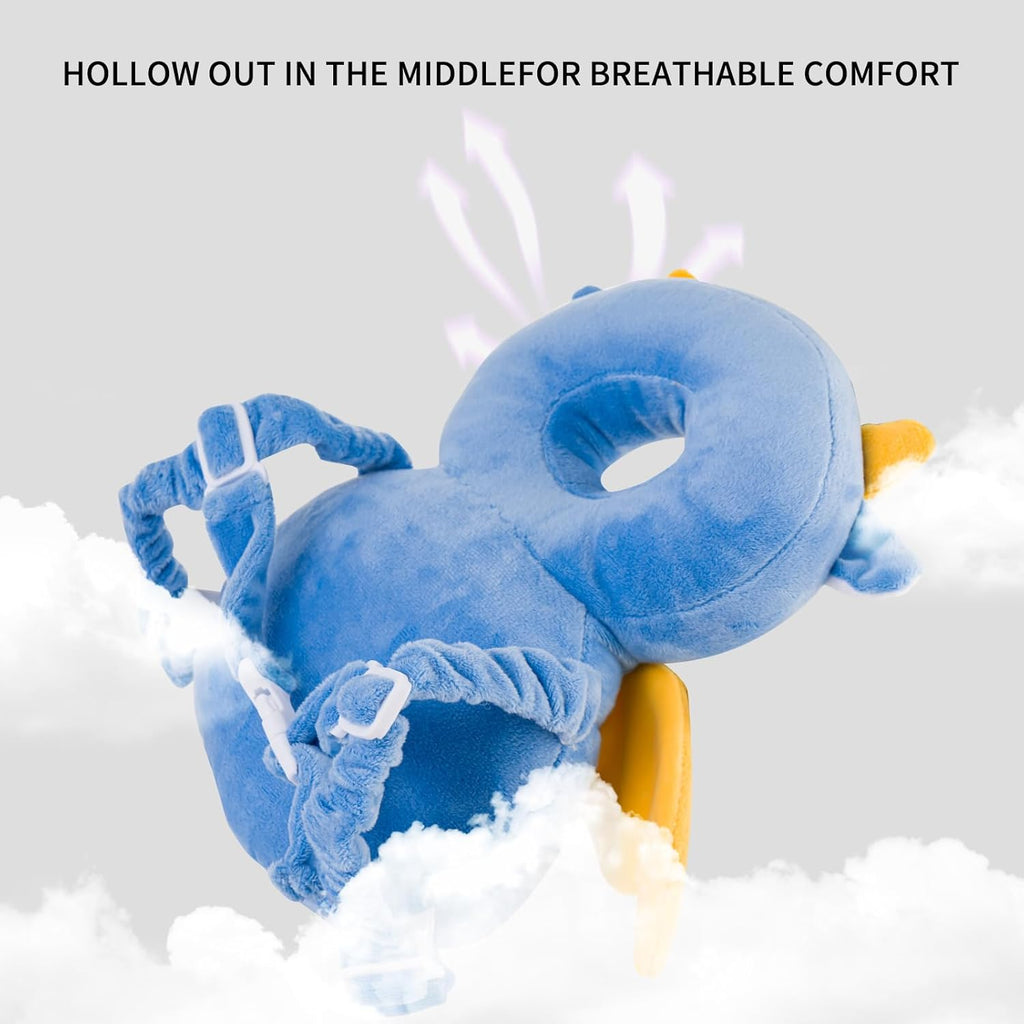 Baby Head Protector Backpack, Toddler Toddler Head Protector, Toddler Head Protector Padded Backpack Elasticated Carrier Wear (Dragon)