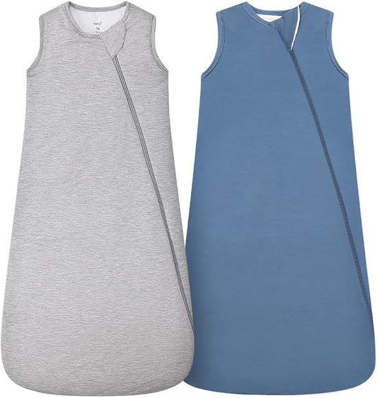 HAPIU Unisex Rayon Made from Bamboo Baby Sleep Sack TOG 1.0, 2-Way Zipper YKK, Wearable Blanket Baby-BubblyBeeBaby