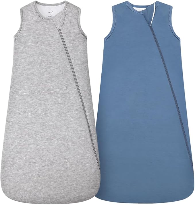 HAPIU Unisex Rayon Made from Bamboo Baby Sleep Sack TOG 1.0, 2-Way Zipper YKK, Wearable Blanket Baby-BubblyBeeBaby