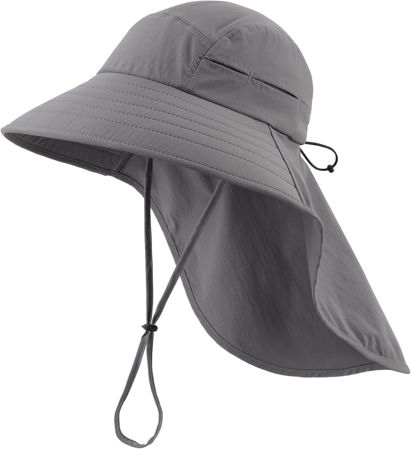 Home Prefer UPF 80+ Sun Hat for Men Women Wide Brim Sun Hat with Neck Flap Summer Safari UV Protection Gardening Fishing Hat