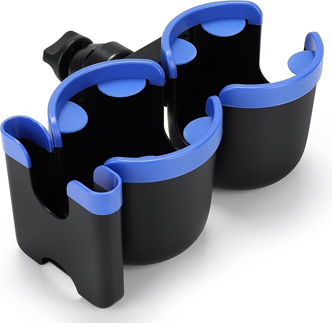 Accmor Stroller Cup Holder with Phone Holder, Bike Cup Holder, Universal Cup Holder for Uppababy Nuna Doona Strollers, 2-in-1 Cup Phone Holder for Stroller, Bike, Wheelchair, Walker, Scooter-BubblyBeeBaby