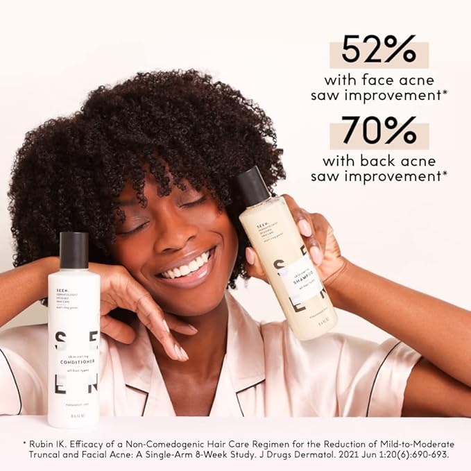 SEEN Shampoo Eco-Refill -Non-Comedogenic & Sulfate-Free Hair Shampoo- Dermatologist-Developed - Safe for Sensitive, Eczema & Acne Prone Skin-BubblyBeeBaby