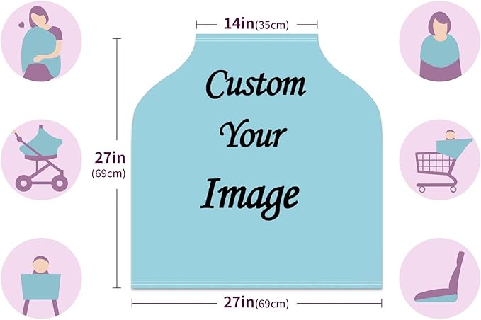 Baby Car Seat Stroller Cover Nursing Cover New Mom Breastfeeding Scarf Soft Stretchy Infant Carrier Cover Car Canopy Coverage-BubblyBeeBaby