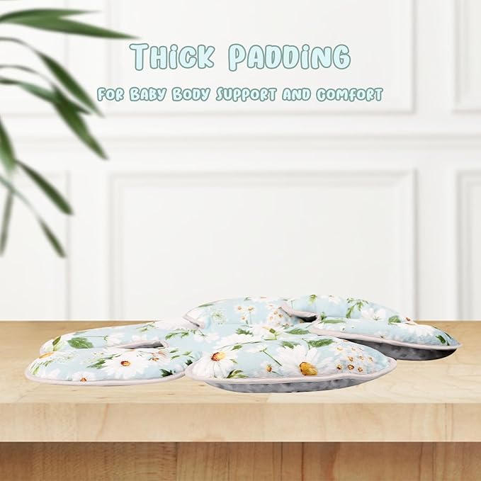 Pea Pod Baby Head Support for Newborn, 2 in 1 Infant Head Body Support for Girls Extra Soft Breathable Cushion Insert-BubblyBeeBaby