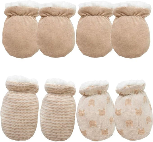 Baby Mittens Sherpa Lined Fleece 0-24 Months Winter-BubblyBeeBaby