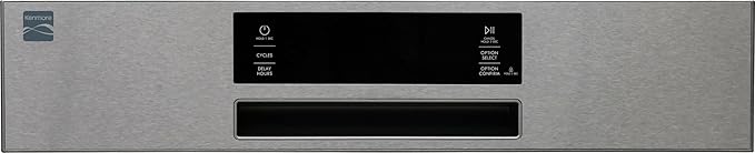 Kenmore 24" Built-in Stainless Steel Tub Dishwasher EasyFlex 3rd, SmartWash, UltraWash Plus, TurboDry, and Adjustable Rack, Energy Star Certified, Fingerprint Resistant-BubblyBeeBaby