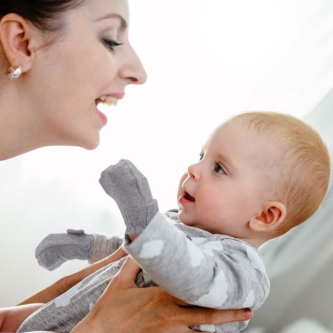 Newcotte Adjustable Baby Mittens No Scratch Newborn Cotton Breathable Gloves Warm Baby Mitts for Boys-BubblyBeeBaby