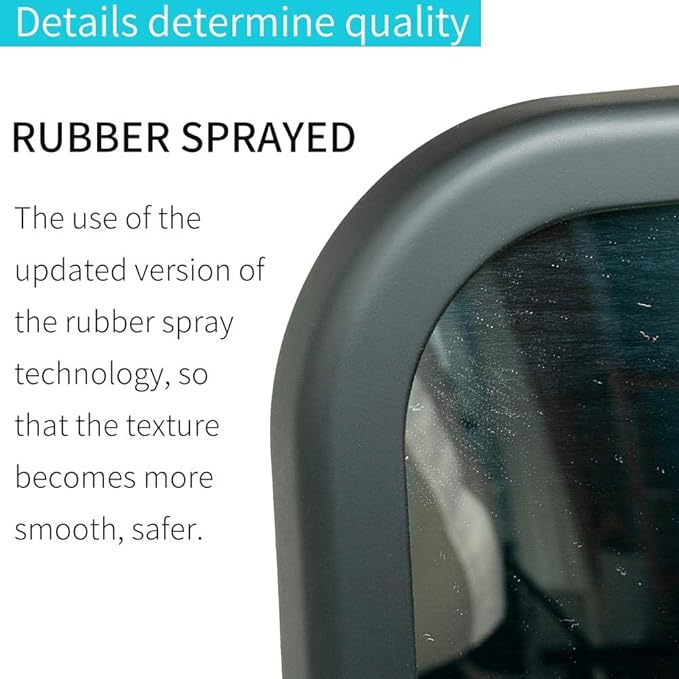 Funbliss Rear Facing Car Seat Mirrors - Shake-proof & Shatterproof Baby Car Mirror for Backseat - Clear Wide View, Easy Install, 2 Pack for Multiple Kids-BubblyBeeBaby