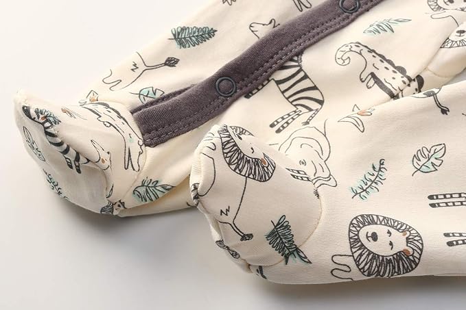 Kiddiezoom Baby and Toddler Boys'Snug Fit Footed One-Piece Romper Jumpsuit Cotton Cotton Footed Outfit-BubblyBeeBaby