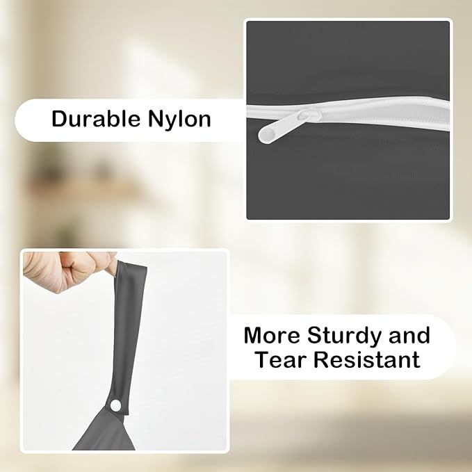 2 Pcs Large Travel Laundry Bag Waterproof Wet Dry Bag Washable Dirty Clothes Bag for Gym Clothes Laundry Wet Clothes Swimming Yoga-BubblyBeeBaby