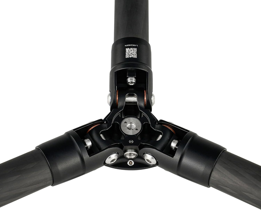 Leofoto 58" Lightweight Carbon Fiber Travel Tripod, Professional Compact Tripod for Camera DSLR Video, Max Load 55Lbs/25KG (LS-364CX)