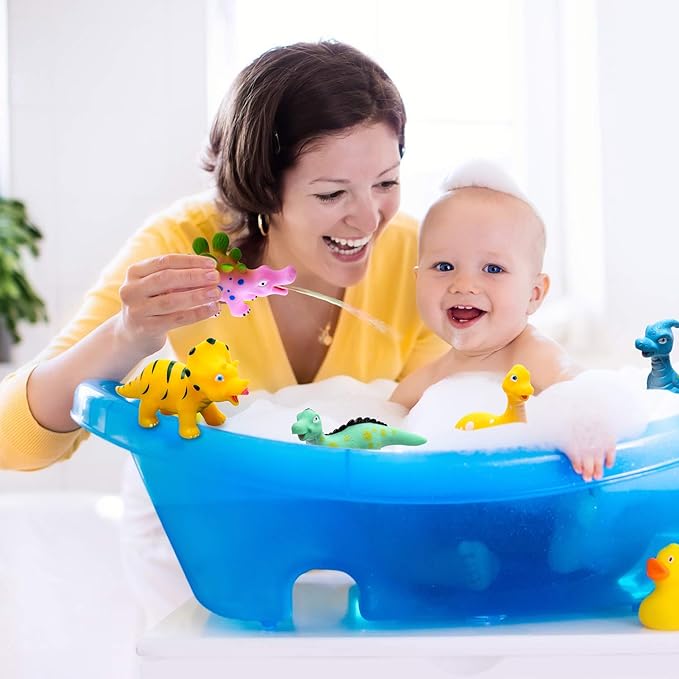 Hely Cancy Dinosaur Bath Toys - Squirt & Pool Toys for Kids-BubblyBeeBaby