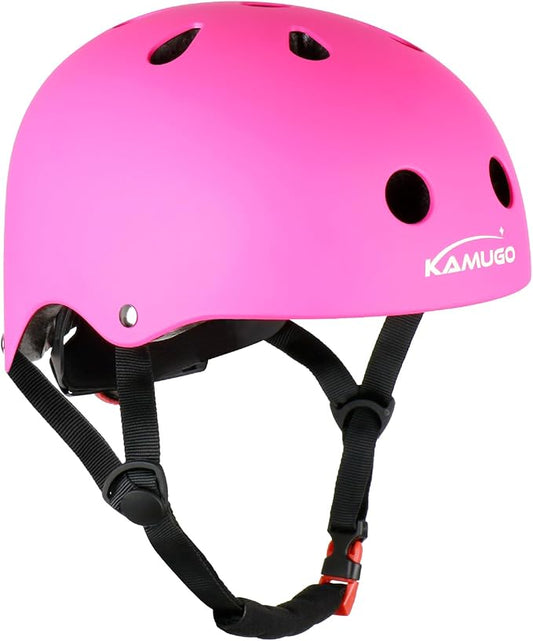 KAMUGO Kids Bike Helmet,Toddler Helmet Adjustable Kids Bicycle Helmet Girls Or Boys Ages 2-8/8-14 Years Old Multi-Sports for Cycling Skateboard Scooter-BubblyBeeBaby