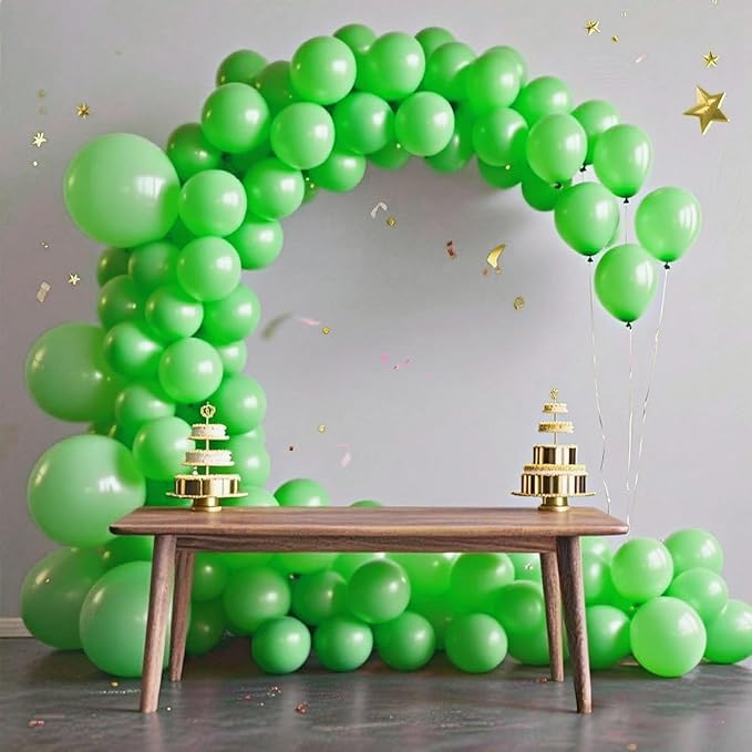 140pcs Lime Green Round Balloons Different Sizes 18 12 10 5 Inch Latex Balloons for Arch Decoration Party Balloon Kit for Graduation Birthday Party Wedding Balloon Baby Shower Decoration-BubblyBeeBaby