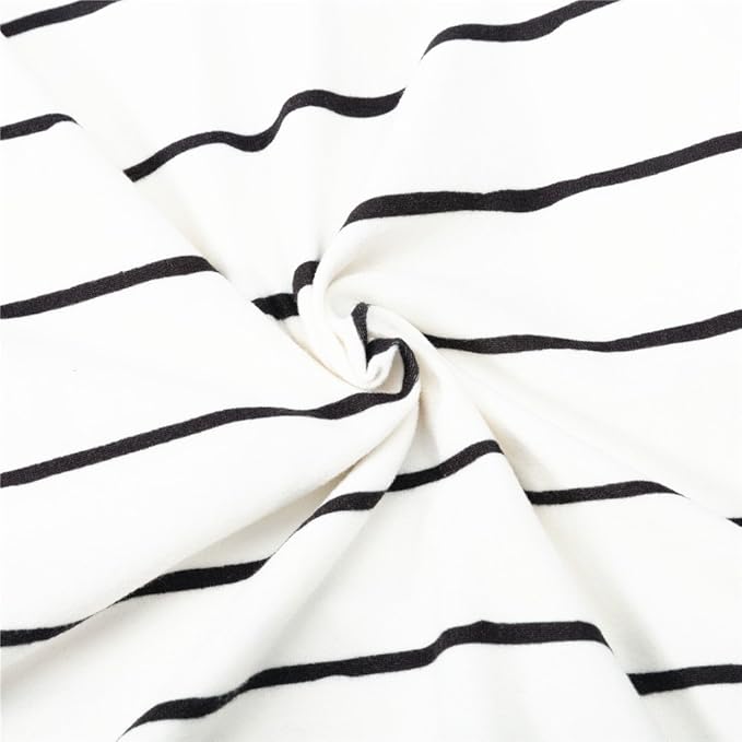 Car Seat Cover Baby – Multi-use Nursing Cover-Up for Breastfeeding, Carseat Canopy Cover, Stretchy Infant Stroller Covers for Boys and Girls (White with Black Stripes)-BubblyBeeBaby