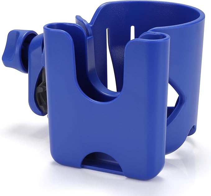 Accmor Universal Cup Holder, Stroller Cup Holder with Phone Holder, 360° Rotatable Large Caliber Designed Bottle Holder for Stroller, Bike, Wheelchair, Walker, Scooter-BubblyBeeBaby