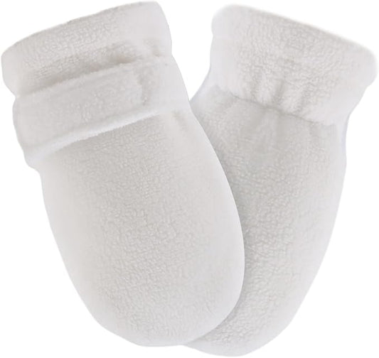 Zsedrut No Scratch Baby Mittens Toddler Infant Fleece Lined Gloves Winter Warm Mitten for Baby Boys Girls-BubblyBeeBaby