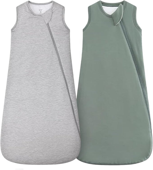 HAPIU Unisex Rayon Made from Bamboo Baby Sleep Sack TOG 1.0, 2-Way Zipper YKK, Wearable Blanket Baby-BubblyBeeBaby