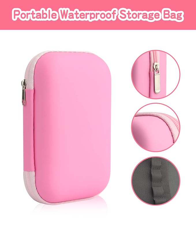 Baby Grooming Kit，Infant Safety Care Setwith Hair Brush Comb Nail Clipper Nasal Aspirator, Baby Essentials Kit for Newborn Girls Boys (14 PC-Pink Kit)-BubblyBeeBaby