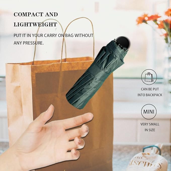 Clip-on Umbrella for Stroller Sunshade, Adjustable Steering Angle, Handle Included, Compact and Lightweight, Suitable for All Kinds of Strollers-BubblyBeeBaby